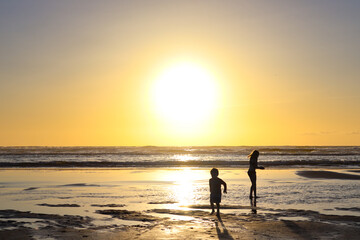 Kids on beach