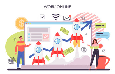 Crowdfunding online service or platform. Financial support