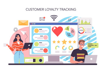 Customer loyalty online service or platform. Marketing program