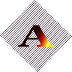 Vector Abstract Lines Pattern having elegant alphabet A