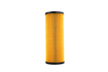 Oil , fuel or air filter for car isolated on white background..