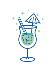 tropical drink green