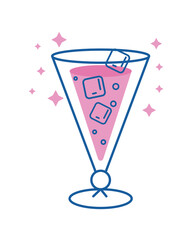 purple tropical drink