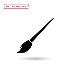 Brush icon vector. Paint brush sign