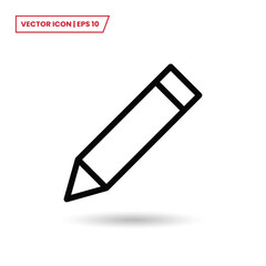 Pencil icon vector. Pen sign