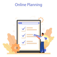Business conveyor online service or platform. Business project streamlining