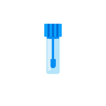Fecal test container icon. Clipart image isolated on white background
