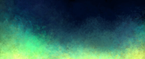 deep bright dark stylish trendy dark blue background with ombre green and yellow colors