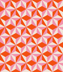 Geometric shapes abstract colorful seamless pattern - obrazy, fototapety, plakaty