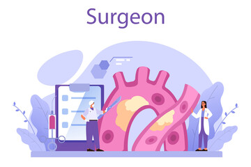 Surgeon concept. Doctor performing medical operations. Professional medical