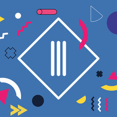 blue memphis background