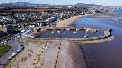 Fisherrow Harbour, Musselburgh view, Scotland