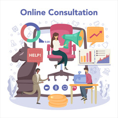 Economics and finance online service or platform. Budjet, cost control