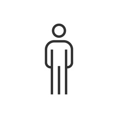 people icon line business vector