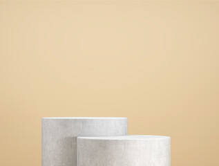 abstract template as presentation stage in front of background - 3D Illustration