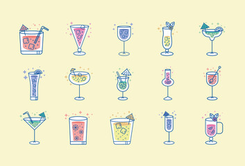 fifteen tropical drinks