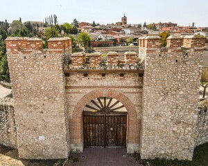 WALLED ENTRANCE ARCH MEDIEVAL ARCHITECTURE MUDEJAR CENTURY XI XII