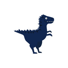 vector color drawing tyrrannosaurus, on a white background