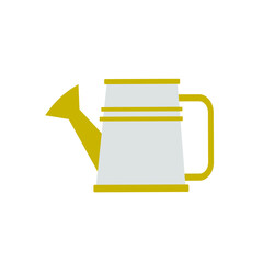 flower watering can vector icon isolated on white background