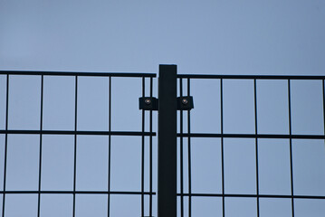 fence with blue sky