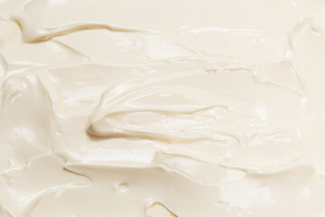 White whipped cream texture.