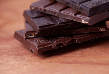pieces of chocolate