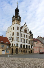 Fototapeta na wymiar Hustopece square, South Moravia, Czech republic