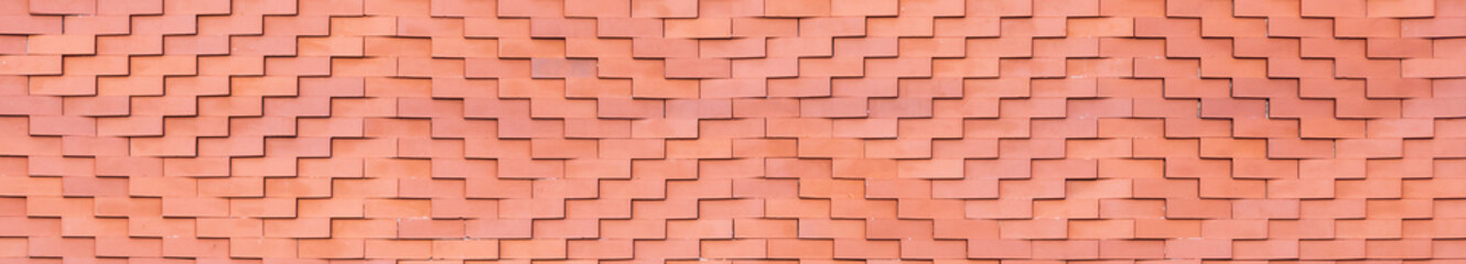 Fototapeta premium Red tiles roof texture background wall
