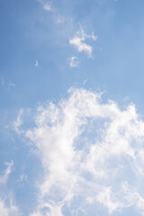 Cloudy nice sky at midday with sun bright