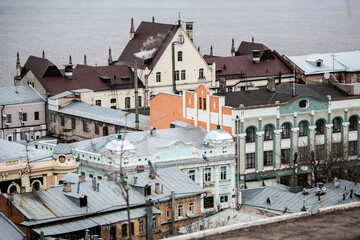 Fototapeta na wymiar View tourist photography, Nizhny Novgorod embankment