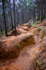 Trincheras del bando republicano de la Guerra Civil Española (Jérica Valencia España).
Trenches of the republican side of the Spanish Civil War (Jérica Valencia Spain)
