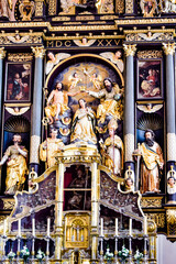 Obraz premium サウンドオブミュージックの世界、ザルツカンマーグート、シュティフト・プファール教会とその周辺の情景