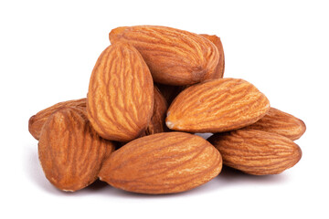 almonds nuts isolated on white background Clipping Path