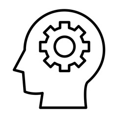Gear mindset icon