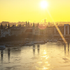 Morning in the city, Budapest, Hungary