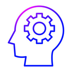 Gear mindset icon