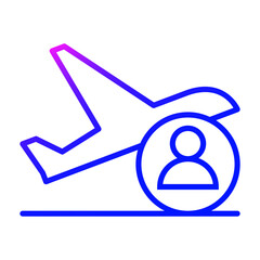 Take off plane icon