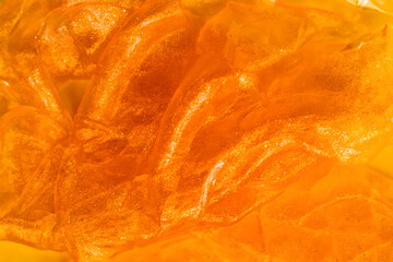 orange glitter texture. abstract background with waves