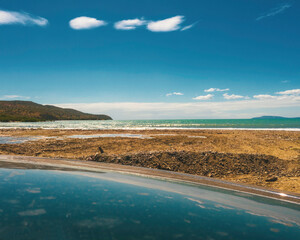 Beach with Blue Sky