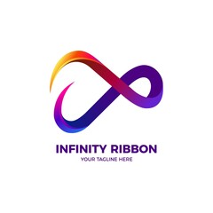 Abstract Colorful Infinity Swirl Logo Template