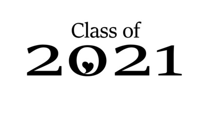 Class of 2021 Graduation isolated vector. Congrats graduates.Stock vector illustration for greeting card, shirts,prints,cards,invitations,seal,hats,mugs.