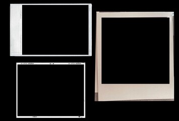 Blank large format blank film negative or picture frame, free photo space.