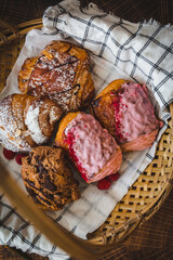 Fresh Bakery Selection of Gourmet Breakfast Pastries