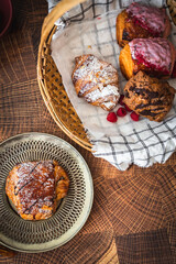 Fresh Bakery Selection of Gourmet Breakfast Pastries