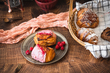 Fresh Bakery Selection of Gourmet Breakfast Pastries