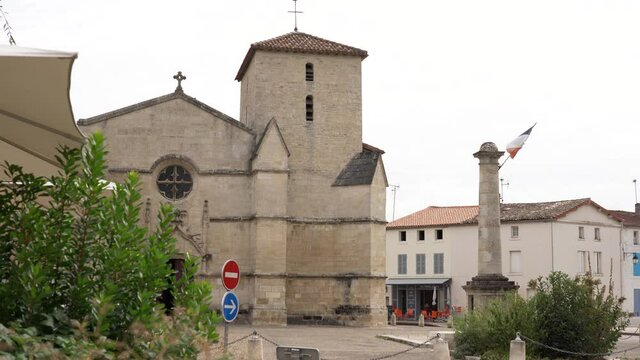 Romanesque Church of the Holy Trinity at Coulon, Poitevin village, South of France