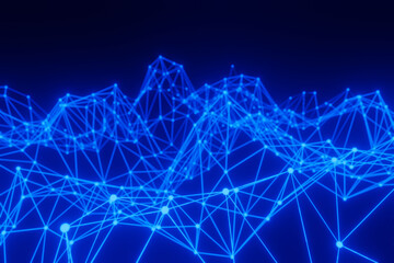 Blue Plexus Background