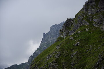 Panoramen am Meraner Höhenweg vom Hochganghaus zum Langsee über die Alpen der Texelgruppe, Südtirol. 