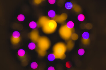 Multi-colored blurry wallpaper lights