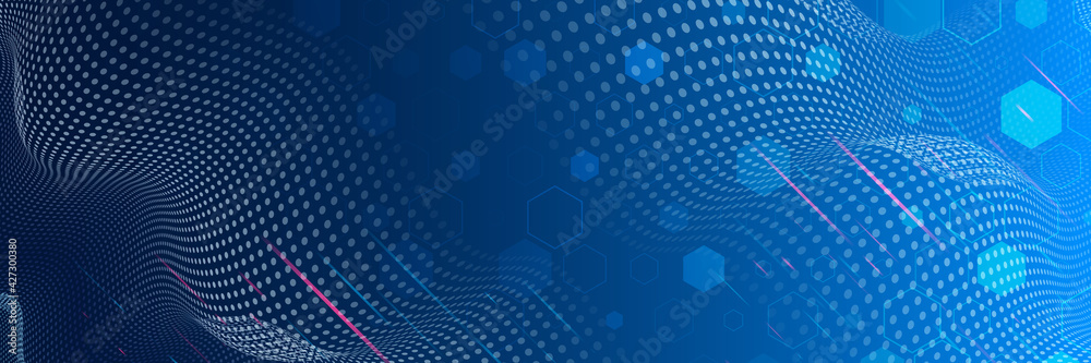 Wall mural abstract futuristic background. hi-tech business presentation. big data concept. cyber security for 